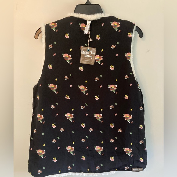 Reversible Faux Fur Matilda Jane Vest Size small - Picture 3 of 12